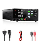 Alimentation CC haute puissance KUAIQU 600 W R-SPS3020C, charge de batterie 30 V 20 A avec fonction OCP, bouton de buzzer, doubles ports de sortie, groupes de mémoire